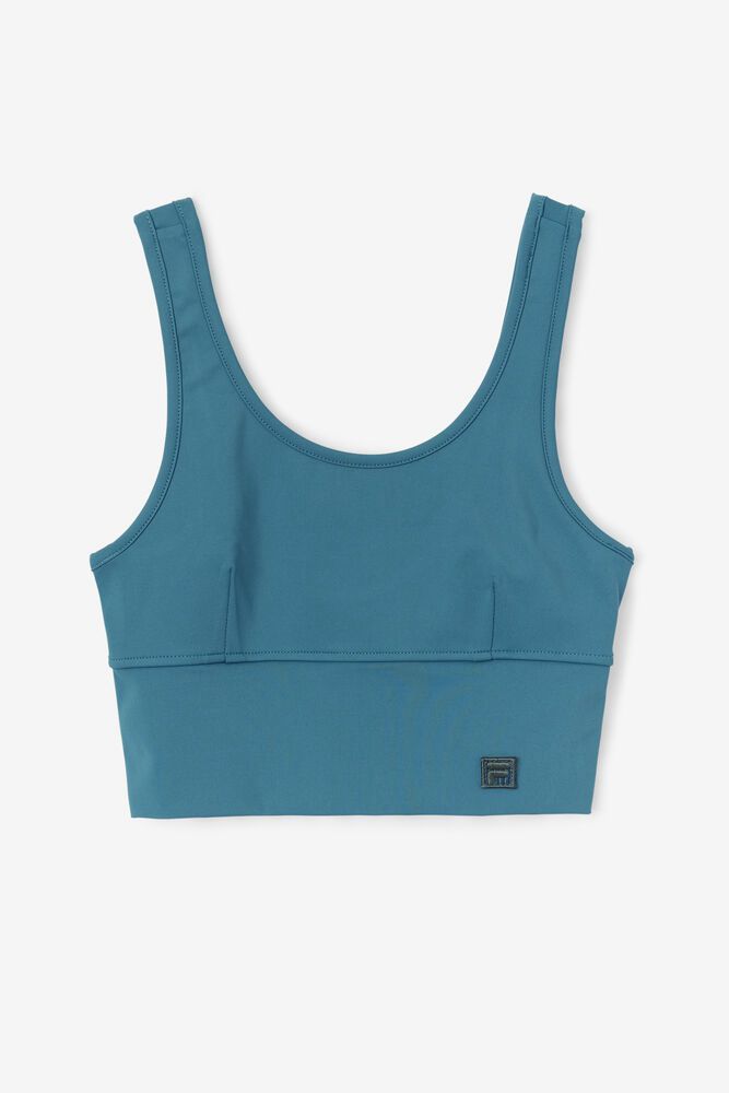 Fila Sports Bra Kora Top Womens Blue - India UML-475329